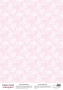 Arkusz kalki z nadrukiem, Deco Vellum, format A3 (11,7" х 16,5"), "Różowe kłoski"