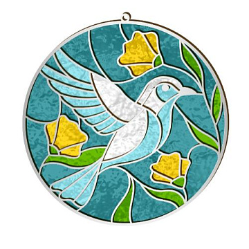 Art Stained Glass Kit "Spring is here", for painting by numbers