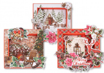 greeting 3d cards diy kit, "bright christmas"