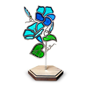 Art Stained Glass Kit “Ipomoea", for painting by numbers