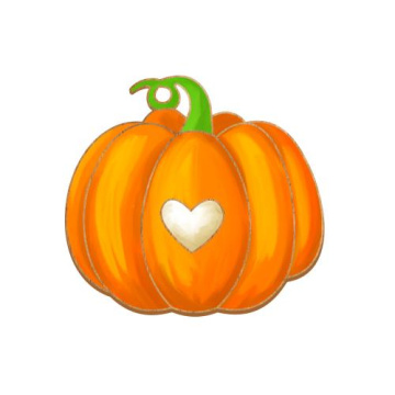 Brooch blank for coloring #100 “Romantic pumpkin” - 2