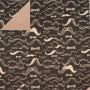 Arkusz dwustronnego kraft papieru z wzorem "Mieszanka do wąsów"