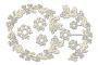 Spanplatten-Set Zweige mit Schneeflocken #631