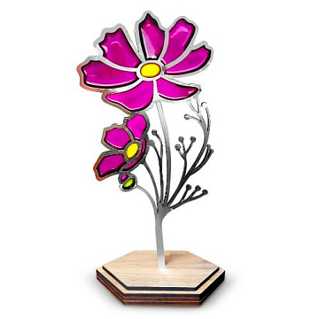 Art Stained Glass Kit "Summer Petals", for painting by numbers