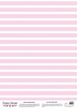 Arkusz kalki z nadrukiem, Deco Vellum, format A3 (11,7" х 16,5"), "Różowy poziomy"