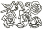 Zestaw tekturek "Róże" #027