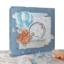 Zestaw DIY do tworzenia dziecięcego scrapbooking albumu "Dreamy Baby Boy", 20cm x 20cm, #09