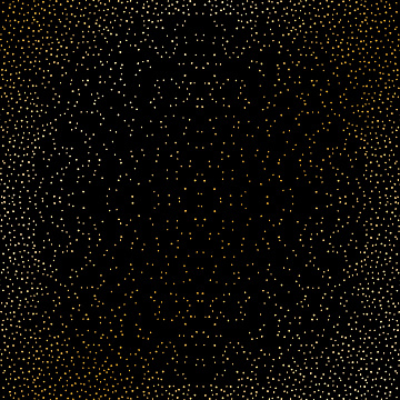 Blatt aus einseitigem Papier mit Goldfolienprägung, Muster Golden Mini Drops Black, 12"x12"