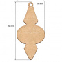 Blank for decoration New year tree toy 21, #452 - 0