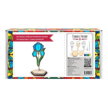 Art Stained Glass Kit "Tender Iris", for painting by numbers - 2