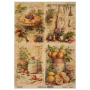 Zestaw jednostronnego kraftowego papieru do scrapbookingu Cooking delights 42x29,7 cm, 10 arkuszy 