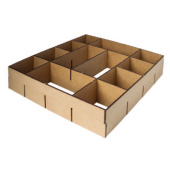 Insertion for Smart Box organizer, 3mm HDF, 325x325x70 mm, #12