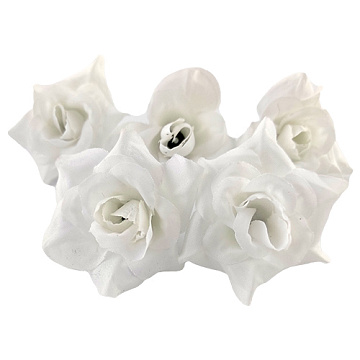 Miniature rose flower, White, 1pc