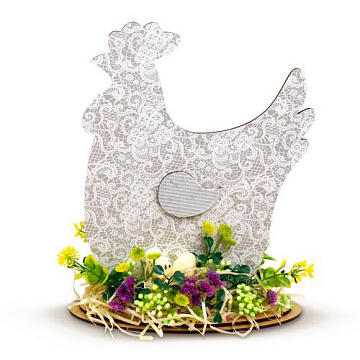 Interior decorative composition “Easter Hen”, #06