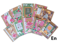 greeting cards diy kit, "botany winter"