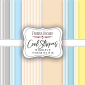 набор бумаги для скрапбукинга cool stripes, 15x15 см, 10 листов