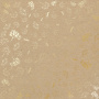 Arkusz papieru jednostronnego wytłaczanego złotą folią, wzór "Złoty Koperek Kraft", 30,5x30,5cm 