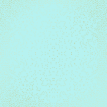 Лист односторонней бумаги с фольгированием, дизайн Golden Mini DropsTurquoise, 30,5см х 30,5см