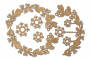 Spanplatten-Set Zweige mit Schneeflocken #631