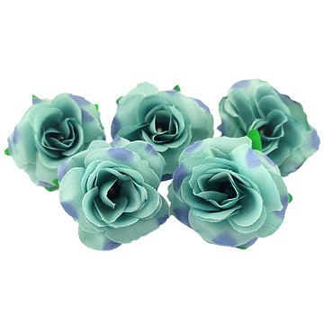 English rose flower, Turquoise, 1pc