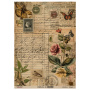 Zestaw jednostronnego kraftowego papieru do scrapbookingu Naturalist Notes 42x29,7 cm, 10 arkuszy 