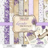 набор двусторонней бумаги для скрапбукинга lavender provence 20x20 см 10 листов