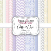 набор бумаги для скрапбукинга classic chic, 15x15 см 12 листов