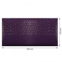 Piece of PU leather for bookbinding with gold pattern Golden Drops Violet, 50cm x 25cm - 0